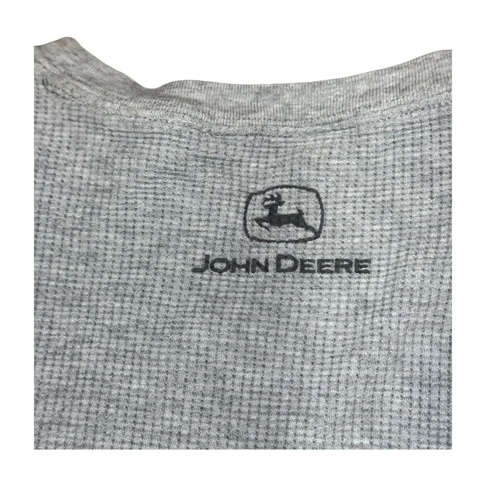 John Deere Tank Top Mens Medium Heather Gray Graphic Antique Tractor Show & Sale - Picture 7 of 7